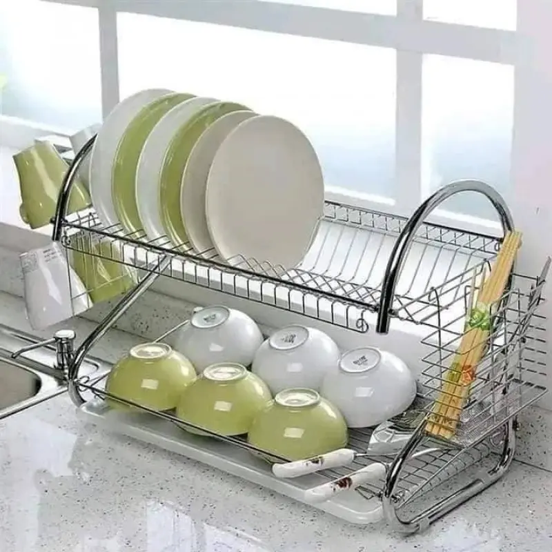 2 Layer Dish Rack New